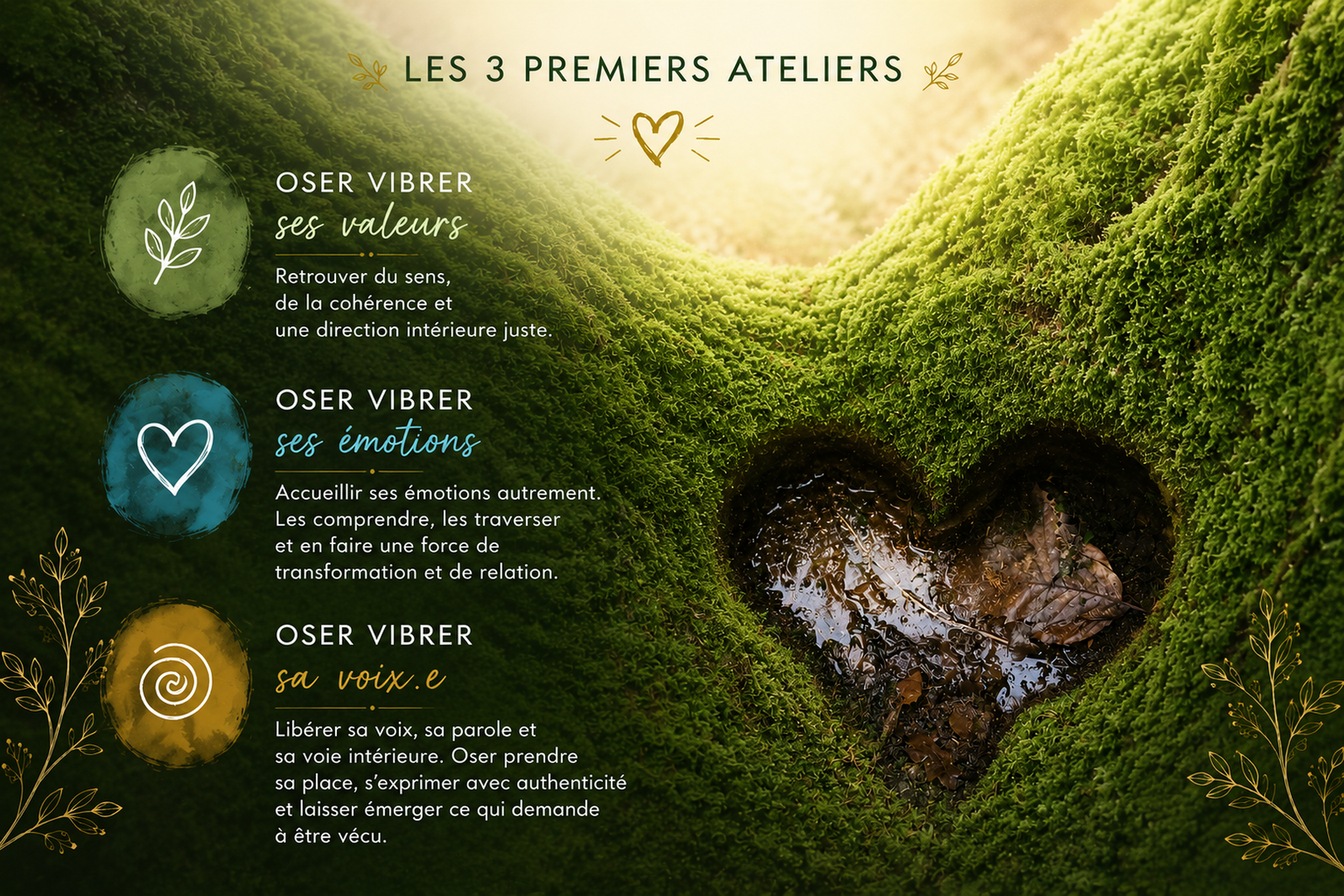 Les 3 premiers ateliers du parcours AVA